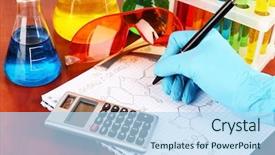  Presentation with about writing - Audience pleasing PPT layouts consisting of development pan - hand scientist writing formulas backdrop and a  colored foreground