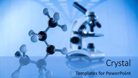  Presentation with research development - Amazing theme having development scientific glassware for chemical backdrop and a  colored foreground