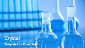  Presentation with research development - Colorful PPT layouts enhanced with development scientific glassware for chemical backdrop and a  colored foreground