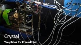  Presentation with diesel - Slide deck consisting of device for diesel nozzles diagnostic background and a black colored foreground