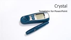  Presentation with blood - PPT layouts enhanced with device for measuring blood sugar background and a pink colored foreground