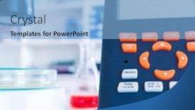  Presentation with measuring - PPT theme with device-for-measuring-the-content background and a light blue colored foreground