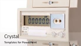  Presentation with electric metering - Beautiful presentation featuring device for metering of electricity backdrop and a lemonade colored foreground