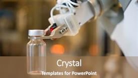  Presentation with nuclear medicine - Presentation having device in laboratories for nuclear background and a coral colored foreground