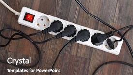  Presentation with electric devices - Presentation theme having surface of the marble with brown tint rocks texture for web site background background and a  colored foreground.