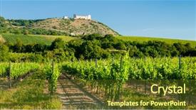 Presentation with czech republic - Presentation theme consisting of devicky palava moravia region czech background and a tawny brown colored foreground