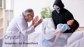  Presentation with devil - Cool new PPT layouts with devil-old-doctor-and-female backdrop and a light blue colored foreground