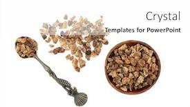  Presentation with arthritis - Amazing presentation design having devils-claw-root-used backdrop and a white colored foreground