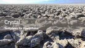  Presentation with devils - Presentation theme enhanced with salt earth - devils golf course in death background and a gray colored foreground
