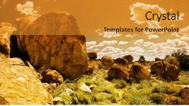  Presentation with devils - Amazing presentation theme having devils marbles in central australia backdrop and a  colored foreground