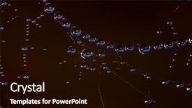  Presentation with futuristic deep web abstract - Slides enhanced with dew drops close-up colorfull background and a black colored foreground