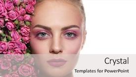  Presentation with pink and white roses - Beautiful slides featuring dewy - close-up horizontal portrait of young backdrop and a lemonade colored foreground