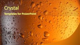  Presentation with beer bottle - Cool new slides with dewy - misted glass of beer bottle backdrop and a tawny brown colored foreground