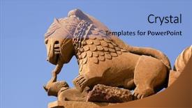  Presentation with jain - PPT layouts consisting of dharma - jain temple of amar sagar background and a light blue colored foreground