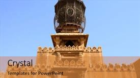  Presentation with jain temple - Presentation theme with dharma - jain temple of lodruva jaisalmer background and a gold colored foreground