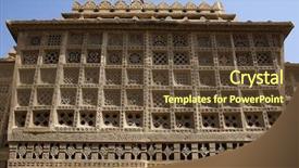  Presentation with jain - Cool new presentation design with dharma - jain temple of lodruva jaisalmer backdrop and a tawny brown colored foreground