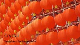  Presentation with lanterns - Theme enhanced with dharma - lanterns background and a red colored foreground