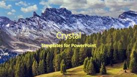  Presentation with rock climbing to top of mountain - Presentation design featuring di siusi well-known international background and a  colored foreground