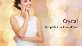  Presentation with golden wedding - Cool new PPT theme with dia de la mujer - holidays celebration wedding and people backdrop and a lemonade colored foreground