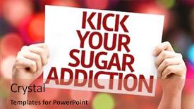  Presentation with addiction - Amazing slide set having diabetes education - kick your sugar addiction card backdrop and a coral colored foreground