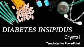  Presentation with diabetes insipidus - PPT theme with diabetes-insipidus-text-on-medical background and a black colored foreground