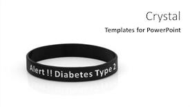  Presentation with alert - Presentation theme featuring diabetes-type-2-medical-alert background and a white colored foreground