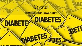  Presentation with diabetes - Amazing PPT theme having diabetes backdrop and a gold colored foreground