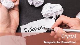  Presentation with diabetes - Colorful PPT theme enhanced with diabetes backdrop and a coral colored foreground