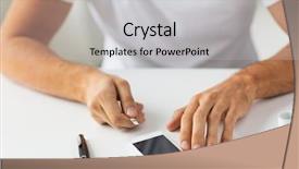  Presentation with home health care - PPT theme with diabetic cells - medicine diabetes glycemia health care background and a light gray colored foreground