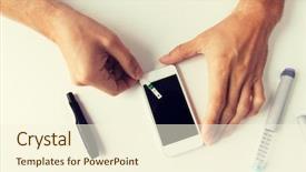  Presentation with home health care - Amazing theme having diabetic cells - medicine diabetes glycemia health care backdrop and a  colored foreground