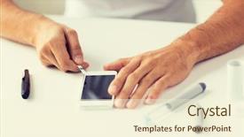  Presentation with home health care - Presentation having diabetic cells - medicine diabetes glycemia health care background and a  colored foreground