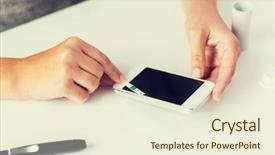  Presentation with home health care - Beautiful presentation theme featuring diabetic cells - medicine diabetes glycemia health care backdrop and a cream colored foreground