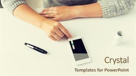  Presentation with home health care - Slide deck having diabetic cells - medicine diabetes glycemia health care background and a cream colored foreground