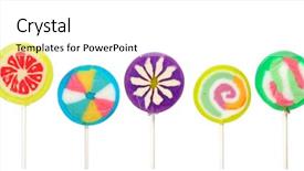  Presentation with diabetes - Audience pleasing presentation theme consisting of diabetes children - colorful lollipops isolated on white backdrop and a white colored foreground