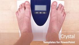 Presentation with octagon two mma fighters standing - Cool new slides with diabetic foot - scale with two feet backdrop and a coral colored foreground