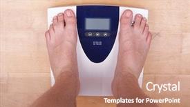  Presentation with diabetic foot - Amazing slide set having diabetic foot - scale with two feet backdrop and a coral colored foreground