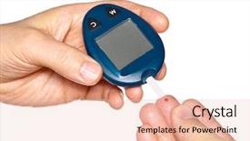  Presentation with blood test - Theme consisting of diabetic is doing a glucose background and a lemonade colored foreground