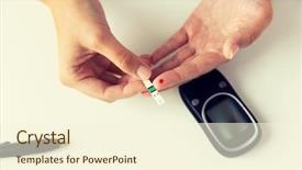  Presentation with home health care - Amazing PPT layouts having diabetic medical - medicine diabetes glycemia health care backdrop and a cream colored foreground