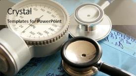  Presentation with elements - Slides enhanced with diagnostic testing - medical elements background and a  colored foreground