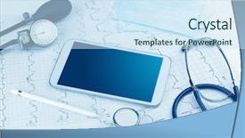  Presentation with medical technology - Amazing theme having diagnostics concept with free backdrop and a sky blue colored foreground