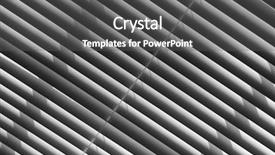  Presentation with designs - Audience pleasing presentation theme consisting of diagonal designs with mini blinds and shadows backdrop and a dark gray colored foreground