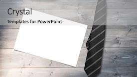  Presentation with blue line - PPT theme with diagonal line against white card background and a light gray colored foreground