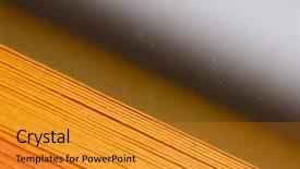  Presentation with colored - Cool new slide deck with diagonal lines - colored paper strips with shadow backdrop and a gold colored foreground