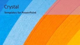  Presentation with colored - Presentation design consisting of diagonal lines - colored paper strips background and a teal colored foreground