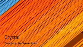  Presentation with colored - Beautiful slides featuring diagonal lines - colored paper strips backdrop and a gold colored foreground