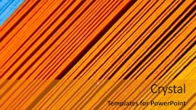  Presentation with colorful impressionist style artistic color - Colorful slide set enhanced with diagonal lines - colored paper strips backdrop and a gold colored foreground