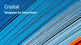  Presentation with colored - Beautiful theme featuring diagonal lines - colored paper strips backdrop and a ocean colored foreground