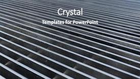  Presentation with lines - Theme enhanced with diagonal lines of abstract metal background and a  colored foreground