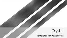  Presentation with background - Cool new presentation with diagonal ribbons on white background backdrop and a  colored foreground