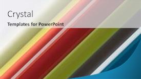  Presentation with stripe - Presentation theme with diagonal stripe pattern background and a white colored foreground